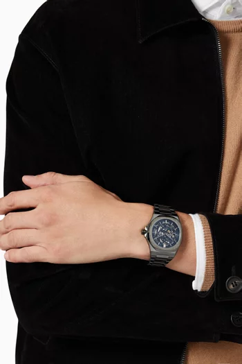 ساعة ميكانيكية بهيكلية مرئية، 41.5 مم