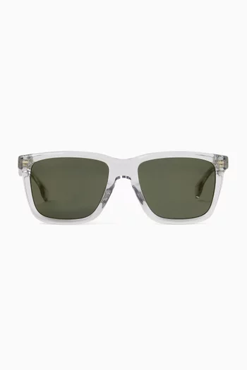 Square Frame Sunglasses in Acetate      