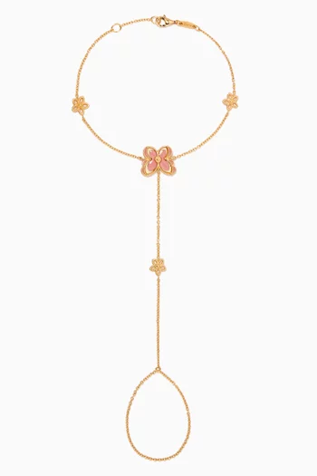 سوار بخاتم فرفشة جياردينو ذهب أصفر عيار 18