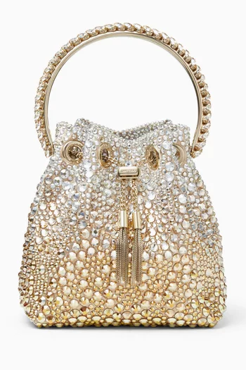 Bon Bon Crystal-embellished Bag in Satin