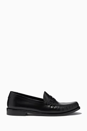 Le Loafers Penny Slippers in Leather