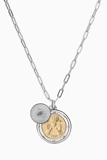Test of Time Cable Chain Necklace in Sterling Silver & 14kt Gold Vermeil 