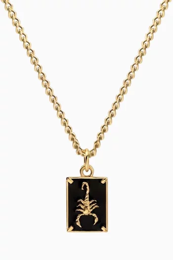 Scorpius Pendant Necklace in 14kt Gold Vermeil      