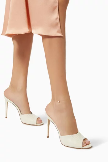 خلخال بسلسلة مزين بحبة لؤلؤ ذهب أصفر عيار 14