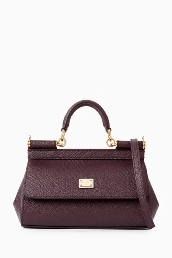 Sicily East West Small Bag in Dauphine Leather
