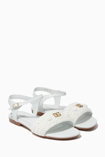 صندل جلد وخوص منسوج