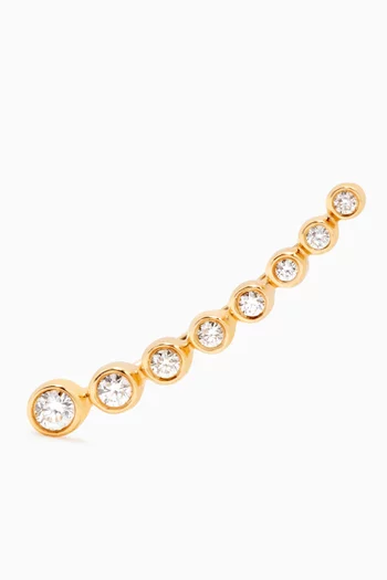 Graphique Cascade Diamond Single Earring in 18kt Yellow Gold  