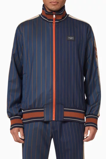 Pinstripe Jacket in Wool 