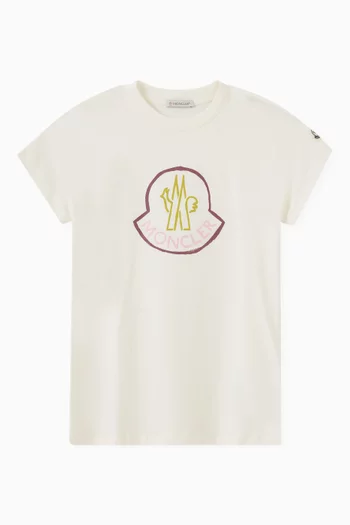 Logo Patch T-shirt in Jersey   