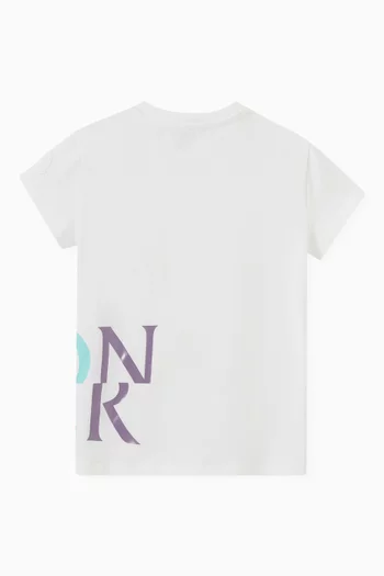 Distorted Logo T-shirt in Jersey  