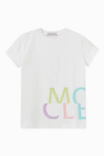 Distorted Logo T-shirt in Jersey  