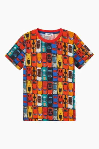 All-over Cars Print T-shirt
