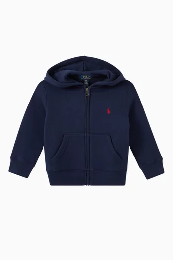 Embroidered Logo Hoodie in Cotton 