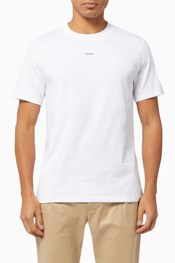 Sandro Embroidered T-shirt in Organic Cotton