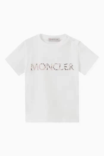 Brand Logo Print T-shirt in Cotton