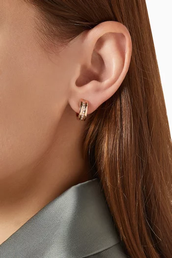 B.zero1 Diamond Hoop Earrings in 18kt Rose Gold