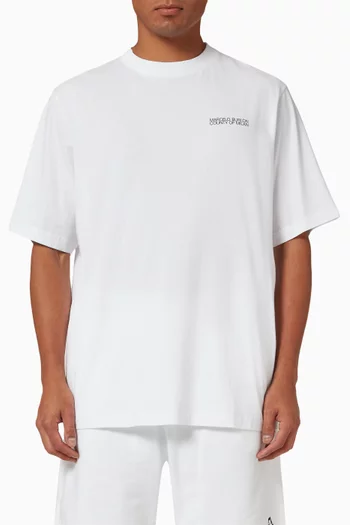Tempera Cross T-shirt in Cotton Jersey     