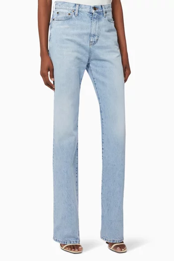 Janice Straight-leg Jeans in Cotton-denim