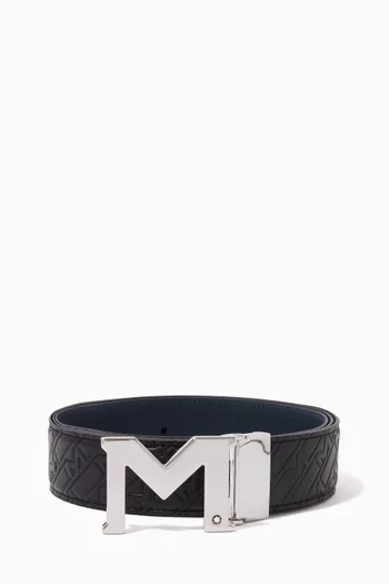 M Reversible Belt in Leather, 35mm