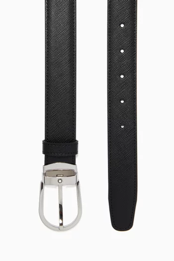 Reversible Belt in Leather, 30mm