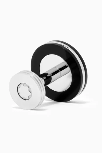 Pix Cufflinks in Stainless Steel & Resin