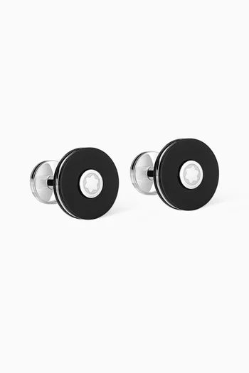 Pix Cufflinks in Stainless Steel & Resin