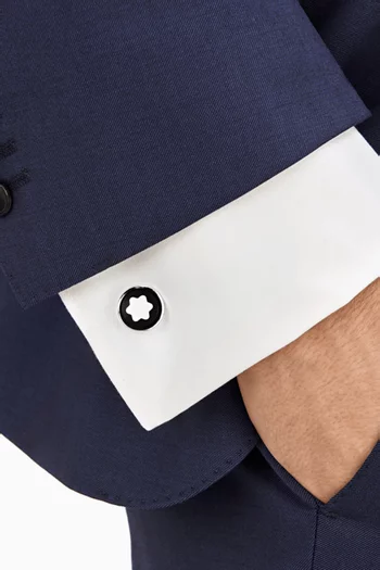 أزرار أكمام ستار ستانلس ستيل