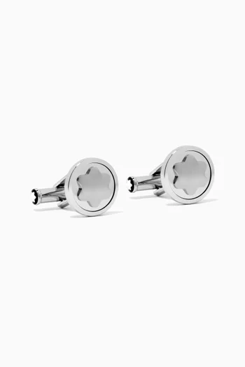 Star Cufflinks in Stainless Steel 
