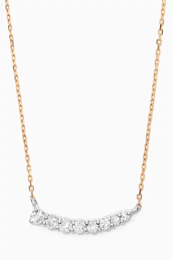 Escalate Diamond Necklace in 18kt Yellow Gold         