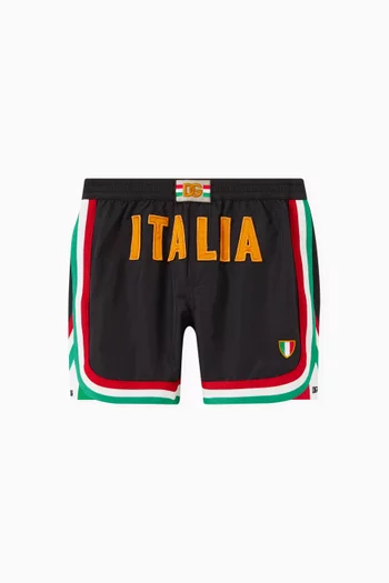 Logo Patch Shorts in Nylon