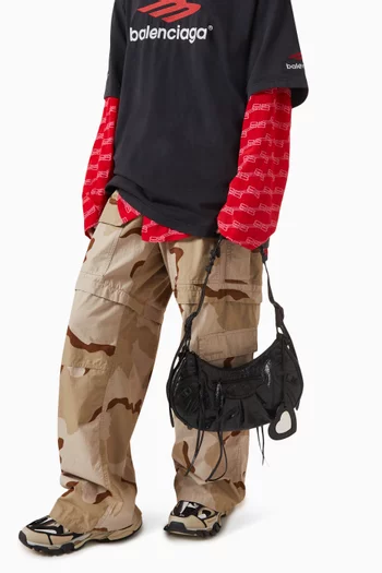 Le Cagole Small Shoulder Bag in Arena Lambskin 