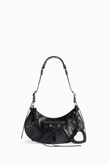 Le Cagole Small Shoulder Bag in Arena Lambskin 