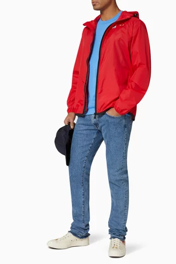 Claude Full Zip Windbreaker Jacket in Nylon  