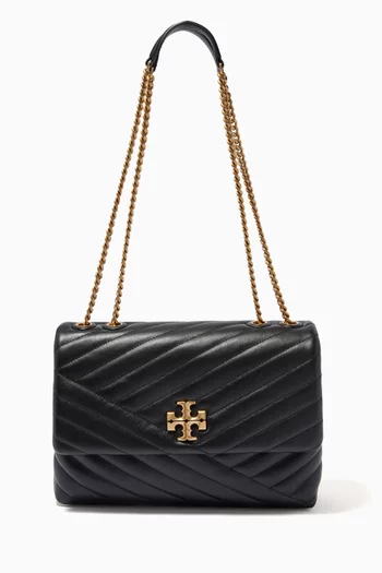 Kira Chevron Convertible Bag in Quilted leather    