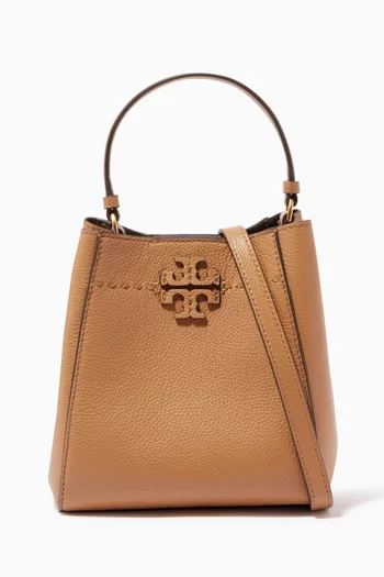 McGraw Small Bucket Bag in Leather 
