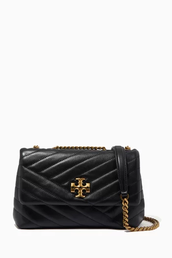 Kira Chevron Small Convertible Bag in Quilted Leather