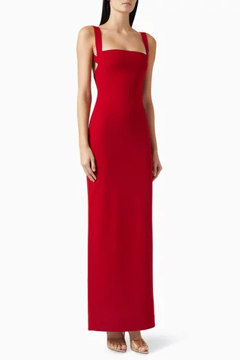 Joni Low-back Dress in Crepe