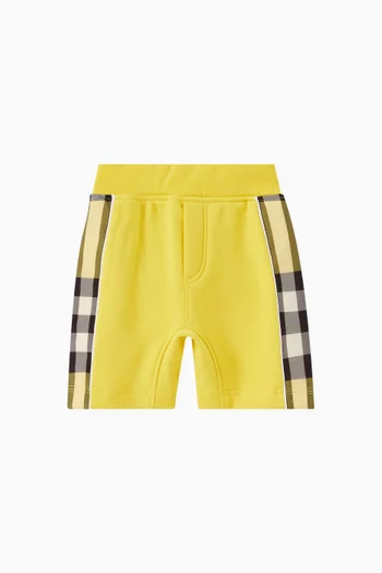 Graham Check Panel Shorts in Cotton