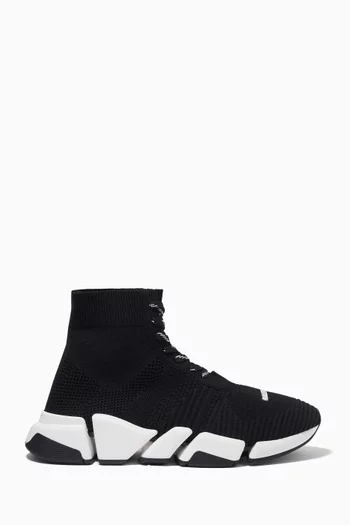Speed 2.0 Lace-up Sneakers in Jacquard Knit        