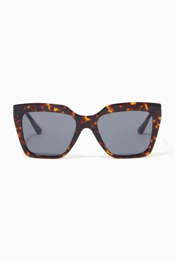 Square Frame Sunglasses in Acetate  
