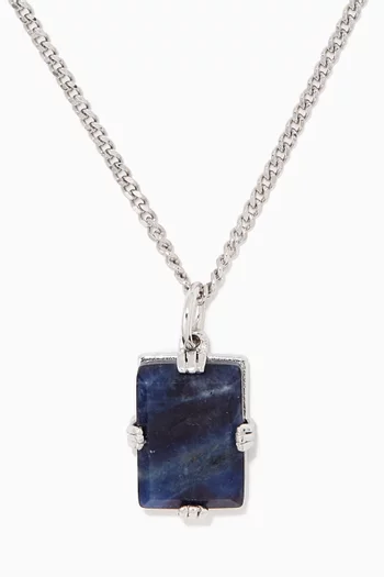 Lennox Sodalite Necklace in Sterling Silver