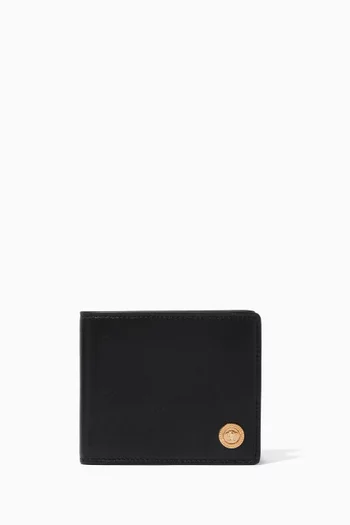 Medusa Bi-fold Wallet in Leather  