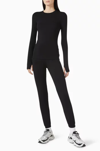Louise Rib Long Sleeve Top