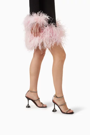 Gilda 95 Crystal Mule Sandals in PVC