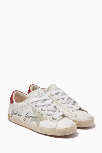 Super-Star Suede Star Vintage Sneakers in Leather