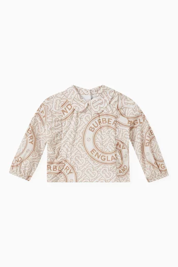 Montage Print Blouse in Cotton