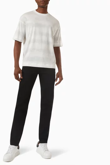 EA Macro Eagle Logo T-shirt in Cotton & Lyocell  