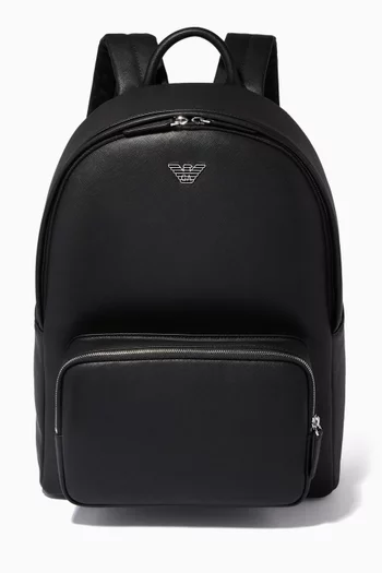 Business Backpack in Faux Leather