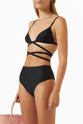 The High Waist Brief in Recycled Nylon