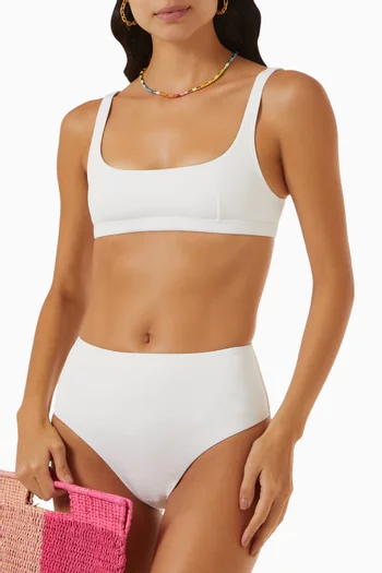 High-waist Bikini Briefs in Recycled Nylon